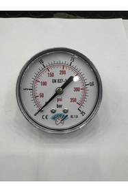 Resim SCOTT Ø 40 mm Gliserinli Tip Manometre 1/8'' Arkadan Bağlantılı 304 Inox Pirinç ( 0 .....25Bar ) 
