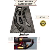 Resim Jiekai Motosiklet Uyumlu Manet Koruma Elcik Koruma Karbon Desen - Siyah 