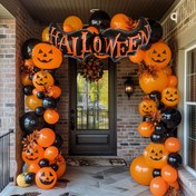 Resim 82 Parça Halloween Balon Seti, Siyah ve Turuncu Lateks Balonlar, Korkunç Parti Dekorasyonları, Yıl Dönümleri, Mezuniyet Törenleri, İç Mekan ve Açık Hava Kutlamaları, Tatil Süslemeleri 