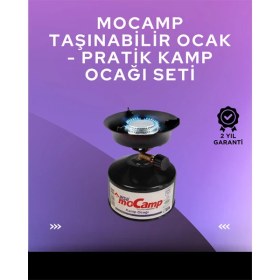 Resim TeknoKapsül Hafif ve Kompakt Tasarımlı Taşınabilir Kamp Ocağı – Ergonomik Kullanım - TK0027-5U2NV9 