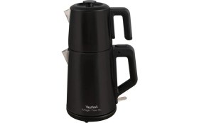 Resim Paslanmaz Çelik Gövdeli 1650W Siyah Çay Makinesi, Hızlı ve Pratik Kullanım 