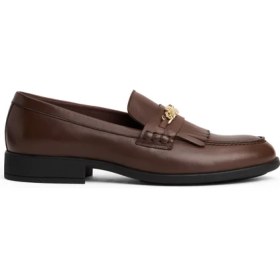 Resim Tommy Hilfiger Deri Koyu Kahve Kadın Loafer FW0FW08971GV0 