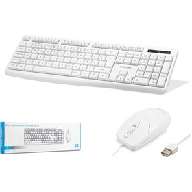 Resim Nodar Km8520 Kablolu Klavye Ve Mouse Set Q Beyaz Diğer 