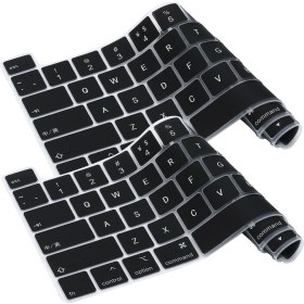 Resim Hk Teknoloji Macbook Pro 13 Inç 2020 A2251 A2289 Silikon Türkçe Klavye Koruyucu Touchbar 