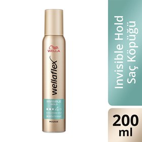 Resim Wella Wellaflex Invisible Hold Görünmez Tutuş Sağlayan Saç Köpüğü Extra Strong Hold 200 ml - 4/5 Hold 