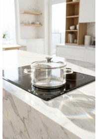 Resim Pureglass Isıya Dayanıklı Cam Tencere - 20 Cm - 3.5 L Şeffaf 