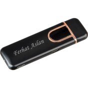 Resim Hediye Shop Kişiye Özel Dokunmatik USB Şarjlı Alevsiz Elektronik Çakmak 