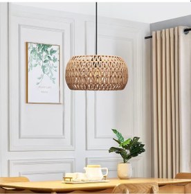 Resim Homing Miranda El Yapımı Natural Avize Sarkıt Sl014 Bej 