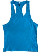 Resim TOP GLORY FİTNESS GYM TANK TOP ATLET SPORCU ATLETİ AÇIK MAVİ TTGT5027W 