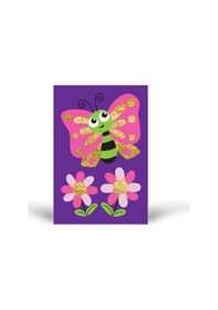 Resim Kb-354 Kelebek Simli Tuz Boyama Oyunu Eğitici Aktivite Kum Boya 