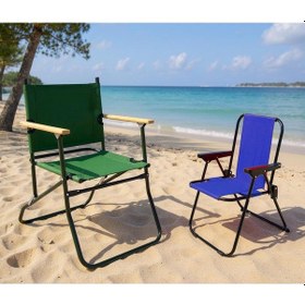 Resim Exent 140 Kg Kapasiteli Katlanır Kamp Sandalyesi Ve 2-6 Yaş Lüx Çocuk Piknik Sandalyesi-mavi Kırımızı 