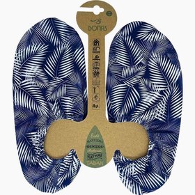 Resim Bonas Erkek Mavi Yapraklı Kaymaz Taban Havuz Ve Deniz Ayakkabısı - Mavi / 42-43 