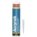 Resim Soudal Acryrub Silikonize Mastik 500 gr Kartuş (Beyaz) 