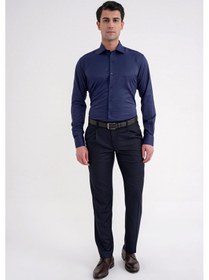 Resim Gk 752 Gömlek Slim Lacivert Lacivert 