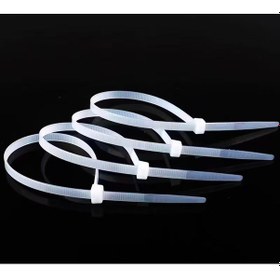 Resim Kablo Bağı 100 Adet Cırt Kelepçe-nylon66 4.8 X 200mm- Beyaz 