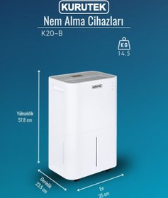 Resim Kurutek Nem Alma ve Hava Temizleme Cihazı Ev Tipi KT20-B 