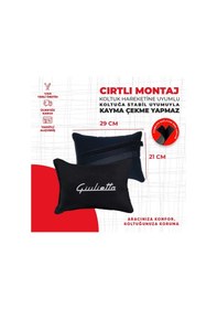 Resim Alfa Romeo Giulietta Nakışlı Boyun Yastığı Seti 