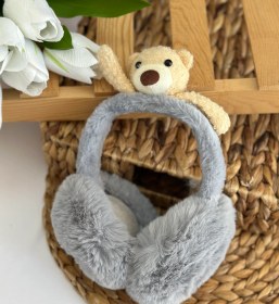 Resim Kız Çocuk Gr Ayıcıklı Peluş Kulaklık 