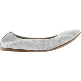 Resim Bueno Shoes Beyaz Deri Kadın Düz Babet 