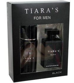 Resim Tiaras Tıara's Black Erkek Parfüm Seti Edt 100 Ml+ 150 Ml Deo 