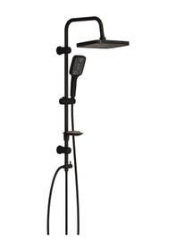 Resim Aqua Bagno Mega Kare Tepe Robot Duşu Seti - Mat Siyah 