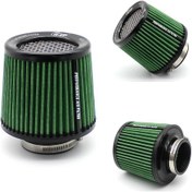 Resim Xh-un077-079 Araba Yüksek Akışlı Soğuk Koni Motor Hava Giriş Filtresi, Boyut: 101mm Yeşil 