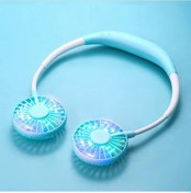 Resim Aromaterapi Difüzörlü Usb Fan, Elektrikli Vantilatör Mavi, 