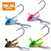 Resim 9KM 5Pack 7.5g ~ 15g Swimbaits Jig Kafa Yumuşak Plastik Olta Kancası Tatlı Su Tuzlu Su İçin Yüksek Mukavemet ve Korozyon Direnci Terminal Mücadelesi 