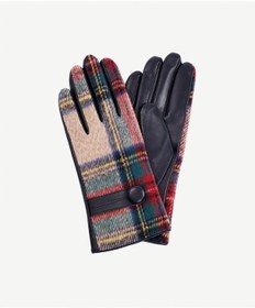 Resim Yargıcı Ekose Kumaşlı Deri Eldiven 25kked2016x 320 Çok Renkli 