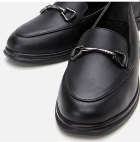 Resim Hotiç Hakiki Deri Siyah Kadın Tokalı Loafer 01ayh306760a100 Siyah-black Siyah 