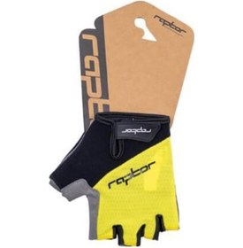 Resim Raptor Cırtlı Eldiven Kısa Parmak Bisiklet Eldiveni Mtb Yarım Parmak Eldiven M Beden Lime Siyah 