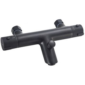 Resim Fause Termostatik Banyo Bataryası Siyah Ktb101-B Mat Siyah 