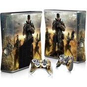 Resim Aircraft Jzcat Xbox360 Slim Konsol Tam Gövde Çıkartması Ve Joystick Çıkartması-7 