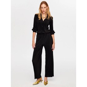 Resim Faik Sönmez Kendinden Piliseli Wide Leg Fit Kadın Pantolon UW26PNT008 (UW26PNT008) 