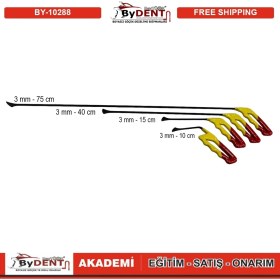 Resim Pdr Boyasız Göçük Düzeltme Çubuğu Balina Kuyruğu Seti 4 Lü 