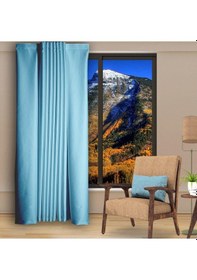 Resim Aqua Blackout Karartma Fon Perde Güneşlik Pilesiz Extraforlu Düz Dikim-aqua Aqua 