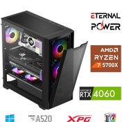Resim ETERNAL POWER E.POWER RYZEN 7 5700X 32G DDR4 1TB M.2 RTX4060 A520 M650W 
