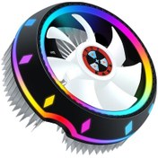 Resim Yuntech01 Cpu Hava Soğutucu, Ufo Tasarım, Alt İtici Yapı, Intel/amd Uyumlu, Hidrolik Yatak, 5 Renkli Aydınlatma, Soğutma Performansı Yüksek 