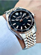 Resim Quantum Takvimli Gümüş-Bakır Renk Safir Cam Çelik Kordon Çelik Kasa Erkek Kol Saati 1215.550MR 