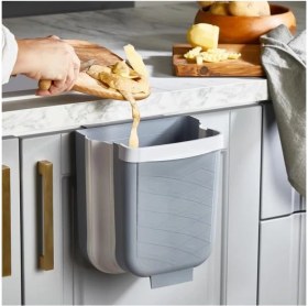 Resim NY Home Life Katlanabilir Askılı Banyo ve Mutfak Tezgahüstü Çöp Kovası MIT1075 