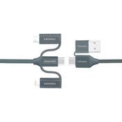 Resim Şarj Kablosu 6 Sı 1 Aradaçoklu Uçlu Universal Lightning Usb Type-C Micro Usb Promate