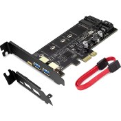 Resim Gorgeous Pcı-E - USB 3.0 Pcı Express Kartı Dahil 1 USB C ve 2 USB A Bağlantı Noktası, M.2 Nvme - Pcıe 3.0 Adaptör Kartı ve Braket (Yurt Dışından) 