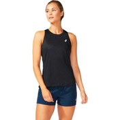 Resim Asics Core Tank Siyah Kadın Tenis Kolsuz Tshirt 