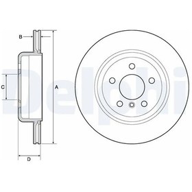 Resim Bmw 520d F10 Arka Fren Diski 2010-2016 Delphı Bg4664c 2adettir 