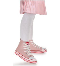 Resim Kiko Kids Pant Günlük Bağcıklı Fermuarlı Kız Bebek Spor Ayakkabı Pudra Pudra 