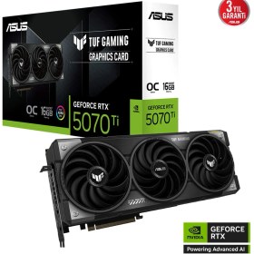 Resim Binbir Göz Bilgisayar Asus TUF-RTX5070TI-O16G-GAMING RTX5070TI 16GB Gddr7 256BIT 3xdp/1xhdmı 