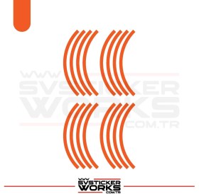 Resim Scooter Sticker Jant Sticker Motor Motosiklet Sticker Dekor Modeli 