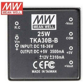 Resim Meanwell Tka30b-b ,18..36vdc 5v/3.5a +12v/300ma -12v/300ma,dc-dc Konverter 