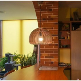 Resim Teknotrust 30 cm Ahşap Bohem Modern Salon Cafe Yatak Odası Avizesi Isme Özel Hazırlanan Ahşap Kutu Hediyelidir 