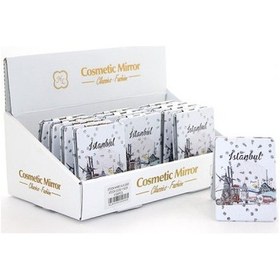 Resim Periboia Taşlı İstanbul Tasarımı El Aynası İnce Model 13 